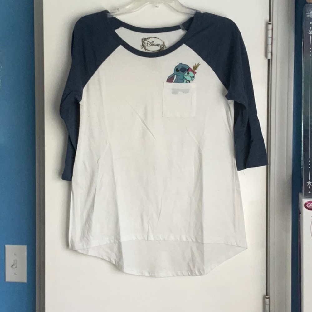 Disney Stitch with Scrump raglan tee